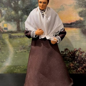 Vintage M. Chave Santon – 9" Hand Painted French Folk Art Figure