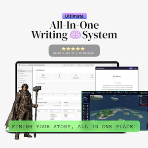PWA Writing App for Novelists: All in One Digital Story Planner & Manuscript Templates