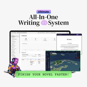 Digital Story Planner for Novelist: All in One Writing System for Writers & Manuscript Templates