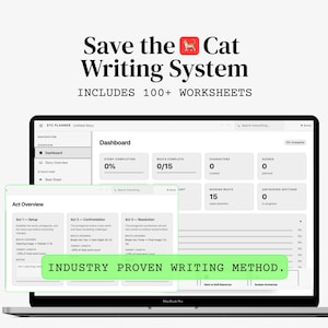 Save the Cat Novel Templates for Writers: Digital Story Planner