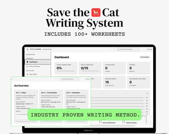 Save the Cat 小説テンプレート（作家向け）：デジタルストーリープランナー