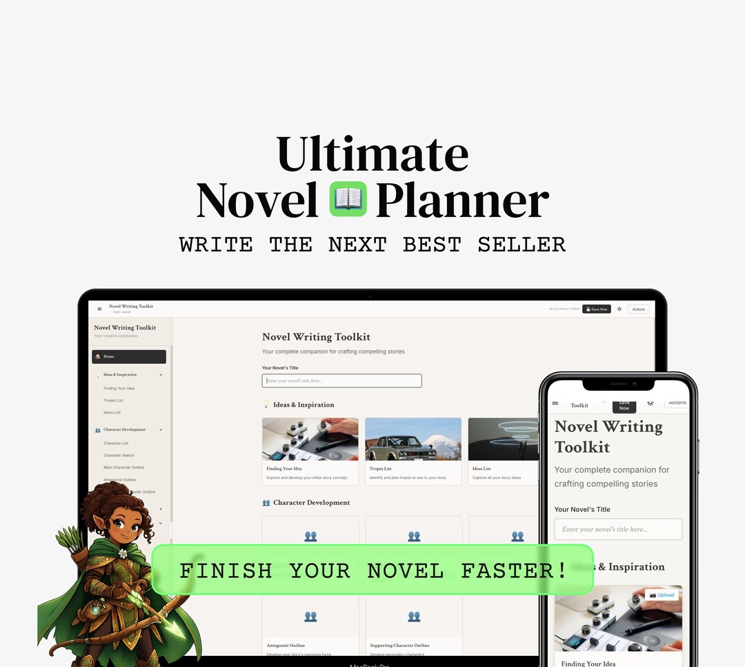 Writingtools: Novel Writing Planner, Plot & Character Development Guide ...
