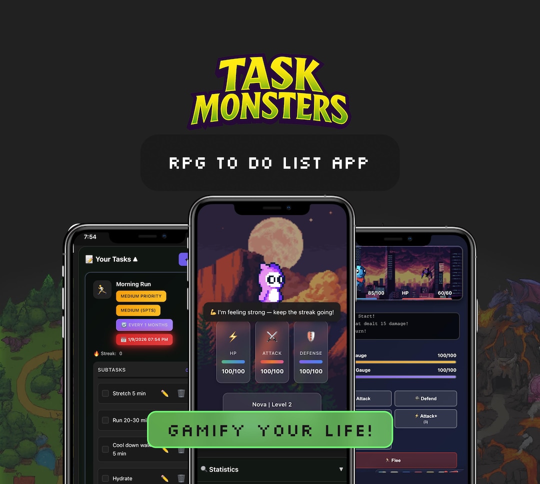 Gamify Your Life: RPG Daily to Do List, Habit and Mood Tracker (digital ...