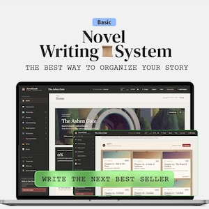 Digital Novel Worksheet for Writers: Story Writing Planner PWA