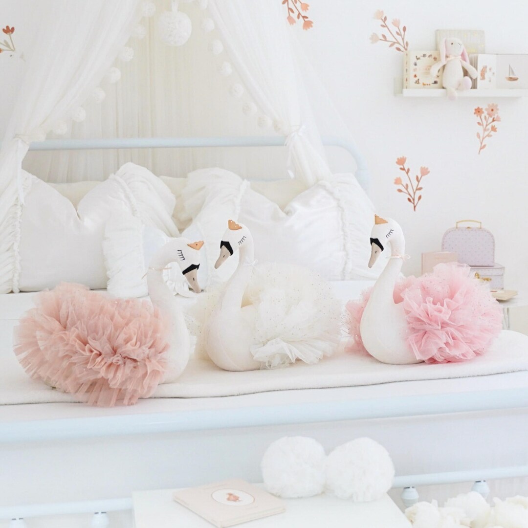 Swan Princess – Elegant Swan Toy, Decor for Nursery & Girls Bedroom - Etsy