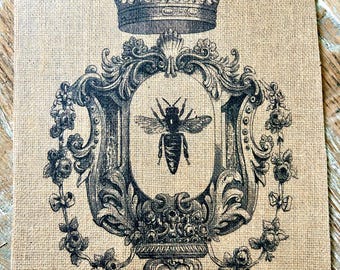 Bee Wall Art/ French Style/ Shabby Chic/ Farmhouse