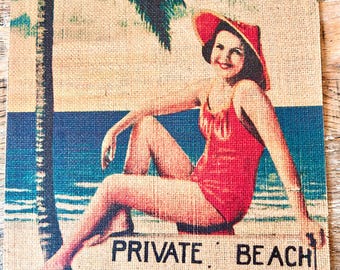 Coastal Wall Art/ Beach / Vintage style/ Florida