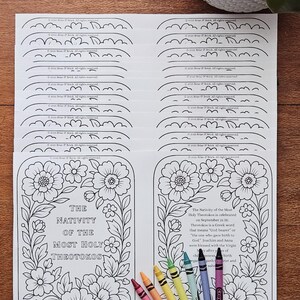 The Twelve Great Feasts Flashcards (Plus Free Pascha Card!) | Orthodox Christian Flashcard Activity | Printable Colourable Cards | Activity