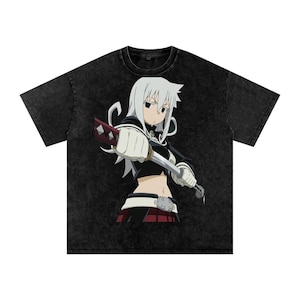 Soul Eater Anime Shirt – Maka Albarn & Soul Eater Tee – Japanese Manga Graphic T-Shirt – Otaku Streetwear – Anime Gift for Him/Her&quot;