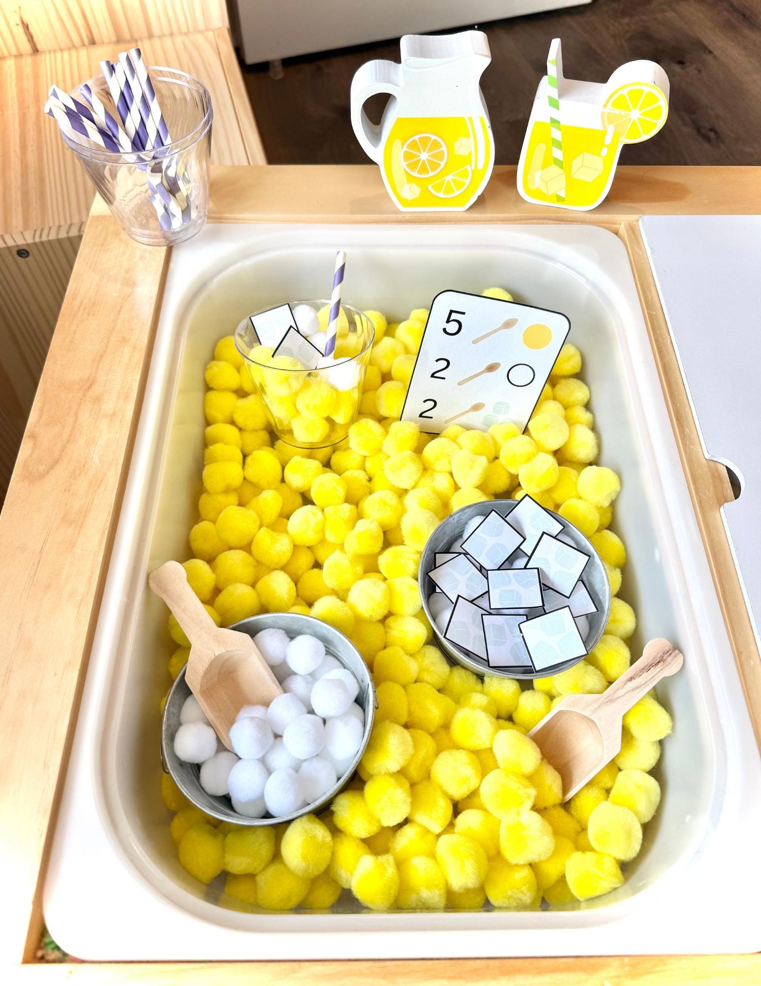 Lemonade Stand Sensory Bin - Digital Files