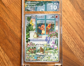 Charmander SVP Extended Frame Pokémon Graded Case | Custom Slab Display for Your Favorite Pokémon | Collector Grade Protection