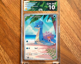Misty's Lapras DRI Extended Frame Pokémon Graded Case | Custom Slab Display for Your Favorite Pokémon | Collector Grade Protection