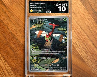 Yanma DRI Extended Frame Pokémon Graded Case | Custom Slab Display for Your Favorite Pokémon | Collector Grade Protection