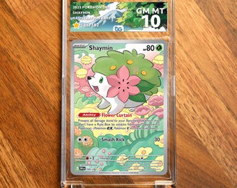 Shaymin DRI Extended Frame Pokémon Graded Case | Custom Slab Display for Your Favorite Pokémon | Collector Grade Protection