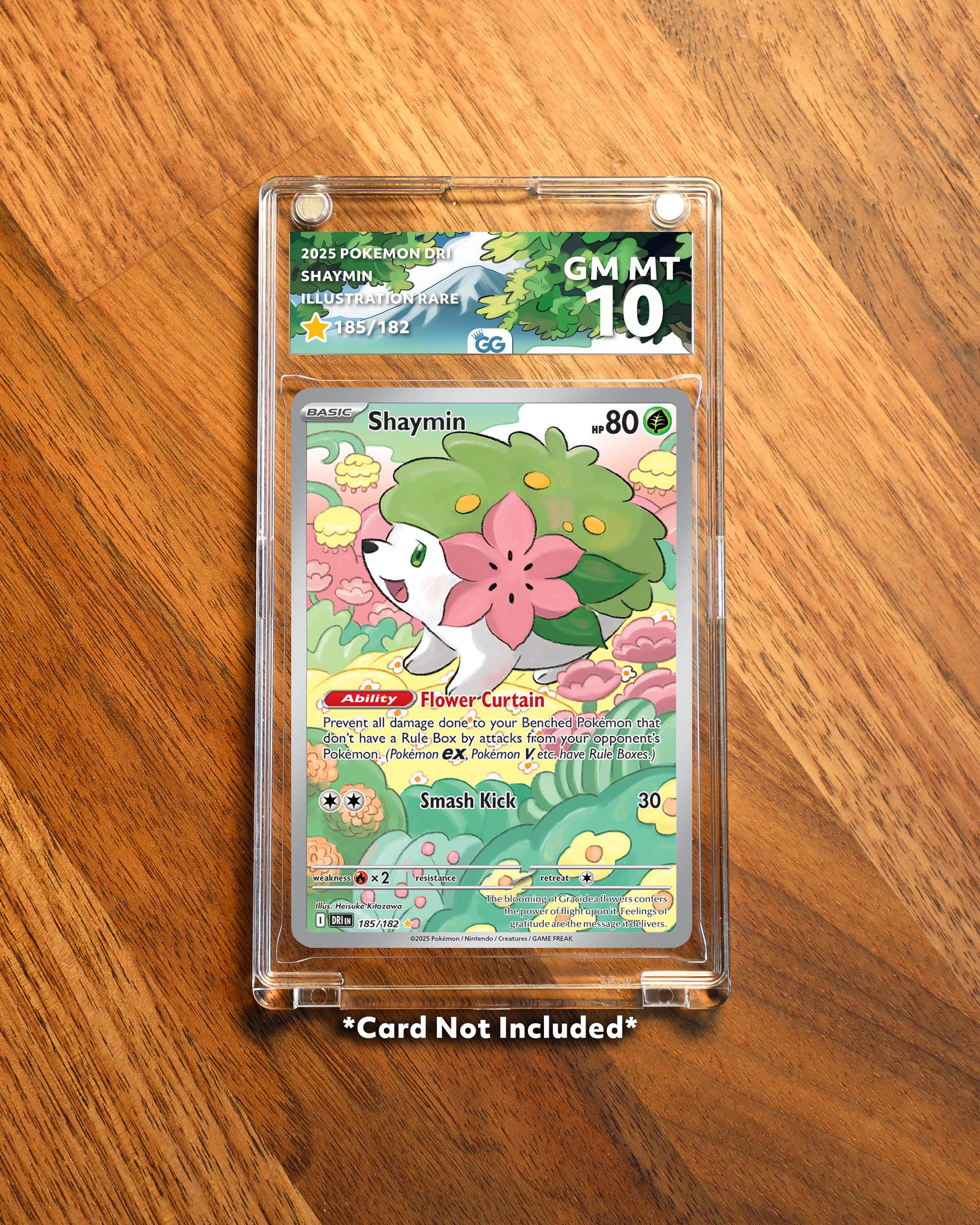 Shaymin DRI Extended Frame Pokmon Graded Case | Custom Slab Display for  Your Favorite Pokmon | Collector Grade Protection - Etsy