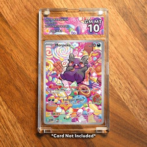 Morpeko PAR Extended Frame Pokémon Graded Case | Custom Slab Display for Your Favorite Pokémon | Collector Grade Protection