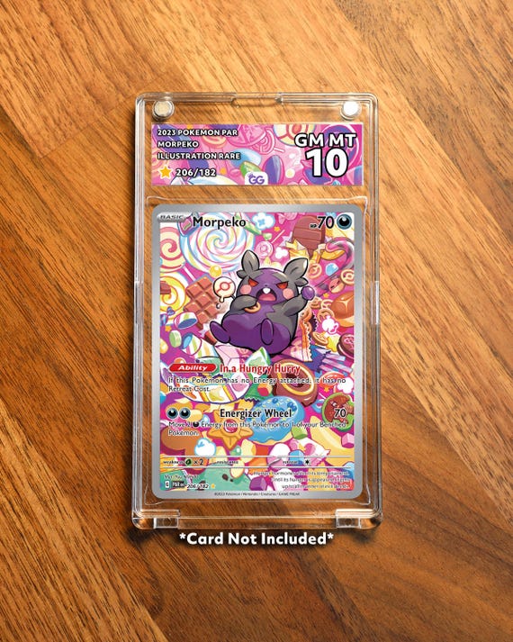 Morpeko PAR Extended Frame Pokmon Graded Case | Custom Slab Display for  Your Favorite Pokmon | Collector Grade Protection - Etsy Israel