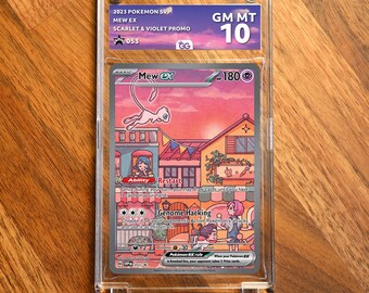 MEW SVP Extended Frame Pokémon Graded Case | Custom Slab Display for Your Favorite Pokémon | Collector Grade Protection