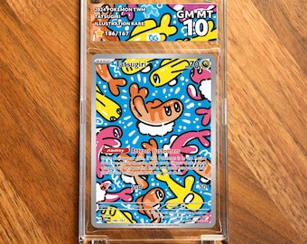 Tatsugiri TWM Extended Frame Pokémon Graded Case | Custom Slab Display for Your Favorite Pokémon | Collector Grade Protection
