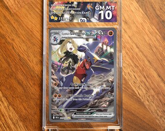 Cynthia's Garchom DRI Extended Frame Pokémon Graded Case | Custom Slab Display for Your Favorite Pokémon | Collector Grade Protection