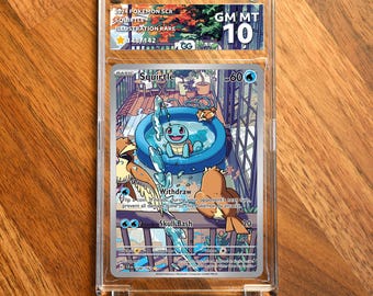 Squirtle SCR Extended Frame Pokémon Graded Case | Custom Slab Display for Your Favorite Pokémon | Collector Grade Protection