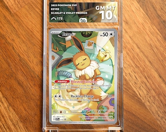 Eevee SVP Extended Frame Pokémon Graded Case | Custom Slab Display for Your Favorite Pokémon | Collector Grade Protection