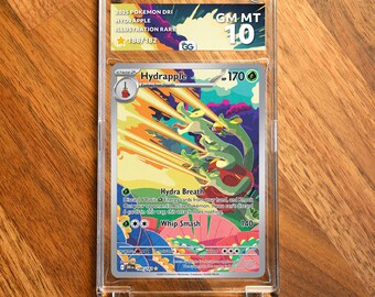 Hydrapple DRI Extended Frame Pokémon Graded Case | Custom Slab Display for Your Favorite Pokémon | Collector Grade Protection