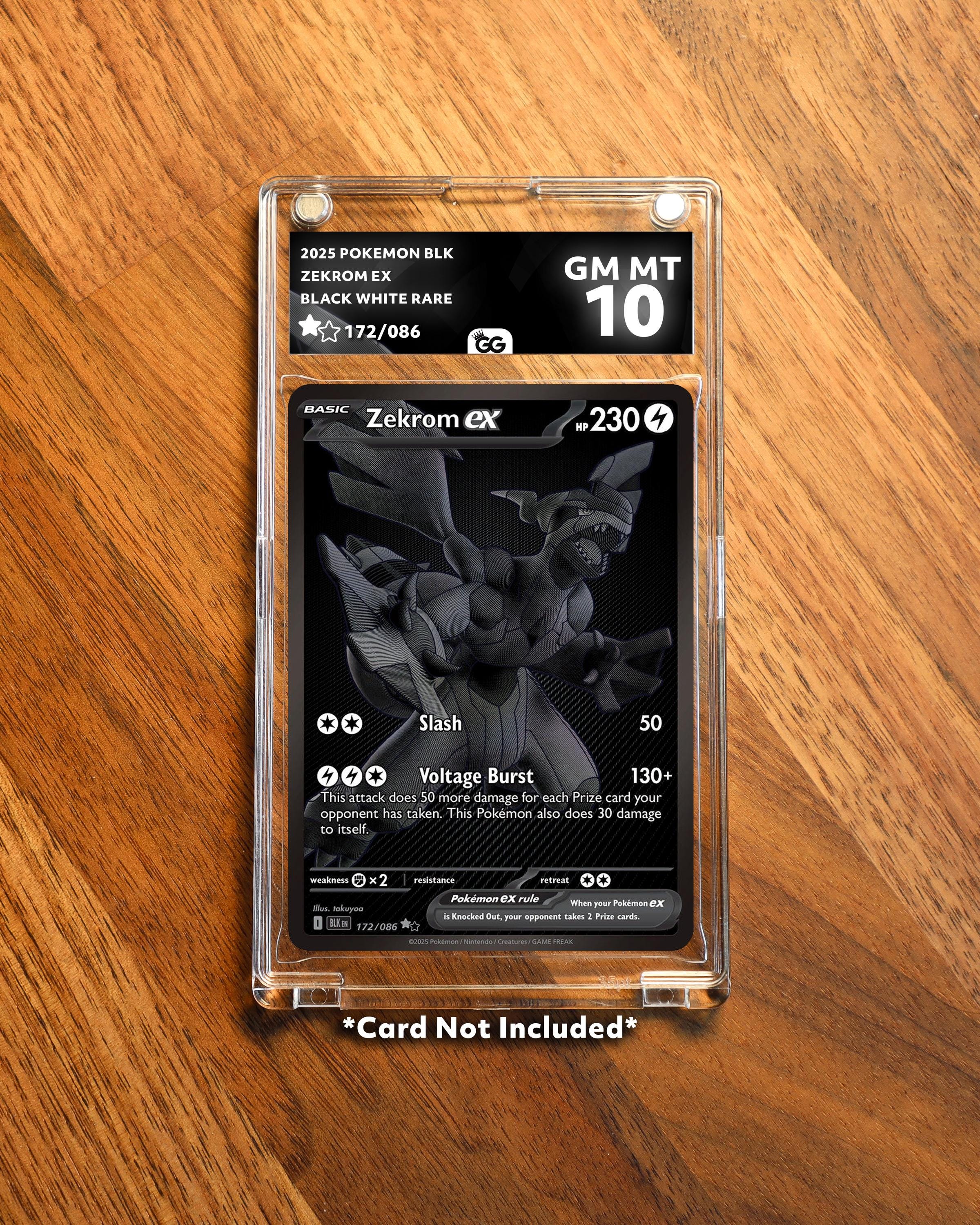 Zekrom BLK Extended Frame Pokmon Graded Case | Custom Slab Display for  Your Favorite Pokmon | Collector Grade Protection - Etsy