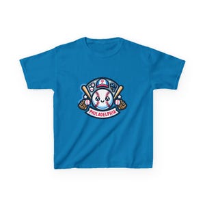 Phillies Fun Kids Tee, Philadelphia Baseball Shirt, Youth Phillies Tee, Boys Girls MLB Tshirt, Children's Sports Shirt