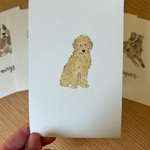 Mini Custom Watercolor Pet Portrait, Dog Portraits from Photos,Dog Portraits From Photos, Pet Painting, Custom Tiny Paintings, Hand Painted