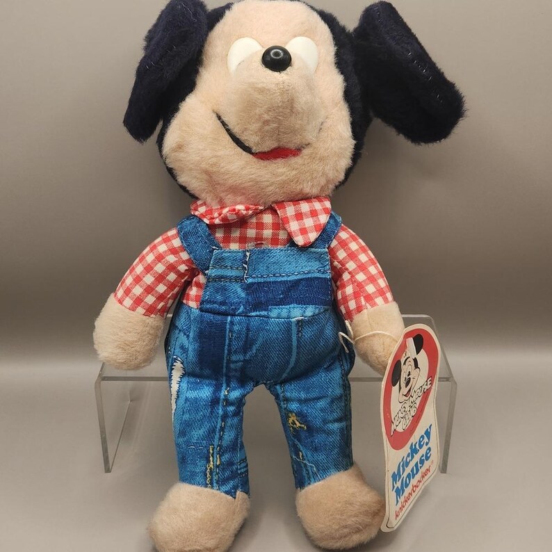 Vintage 1977 Knickerbocker "Farmer Mickey Mouse" 12" Plush 画像 3