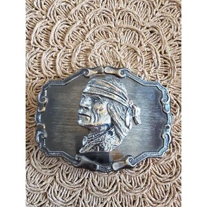 Vintage Indian Chief Belt Buckle - Etsy display picture 2