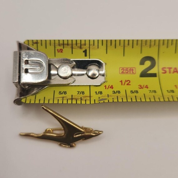 Vintage Gold Toned South African Airways Logo Springbok Pin View 4