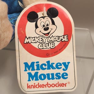 Vintage 1977 Knickerbocker "Farmer Mickey Mouse" 12" Plush 画像 7