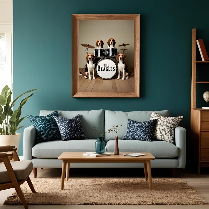 The Beagles Drums - Etsy