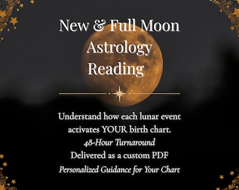 Real Sky New Moon or Full Moon Report (PDF Digital Download)