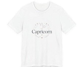 Capricorn constellation tee | Zodiac Capricorn shirt, minimalist astrological design