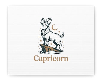 Lienzo artístico de la Cabra Capricornio