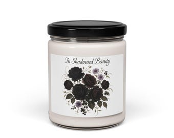 Black Rose Bouquet Candle | In Shadowed Beauty scented soy candle