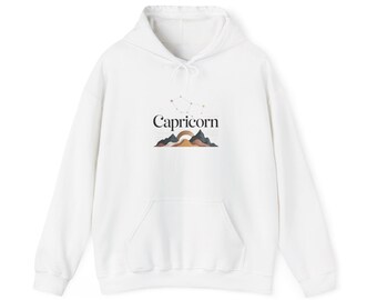 Capricorn mountain sunset Hoodie | Zodiac astrology sweatshirt