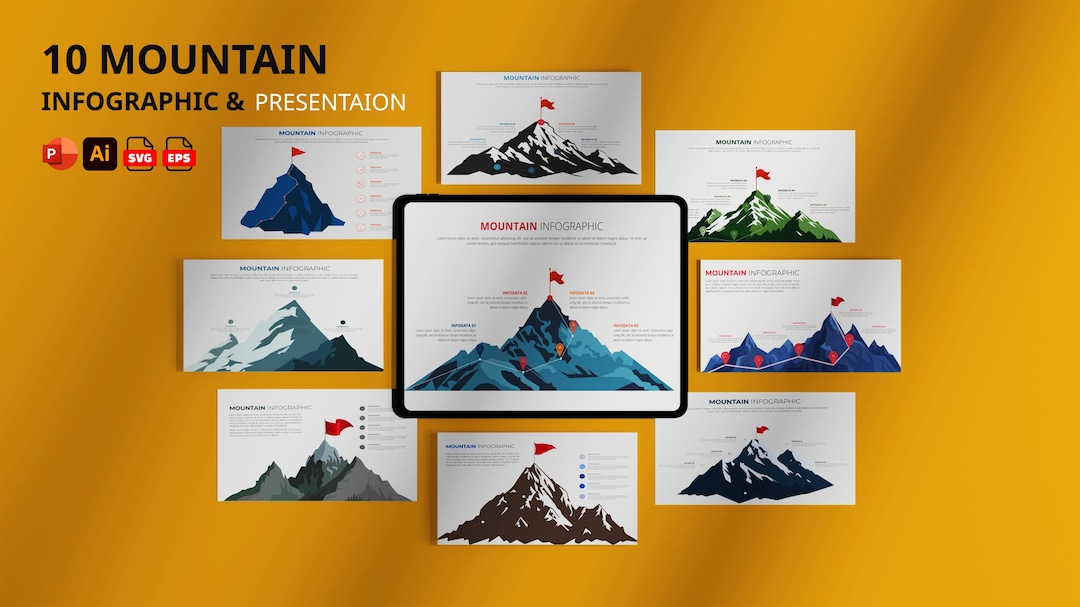 10 Mountain Infographic, Powerpoint Presentation, Infographic Templates ...