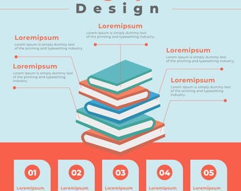 Educatief infographic ontwerp | Bewerkbaar AI-bestand | Infographic-illustrator | Bewerkbare infographic-sjabloon | Infographicsjabloon Vector