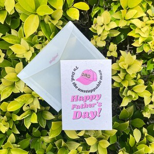 Cartão de Dia dos Pais Plantável com Semente de Girassol | Cartão Ecológico com Semente de Flores Silvestres | Presente Biodegradável e Sustentável | Feito à Mão com Amor