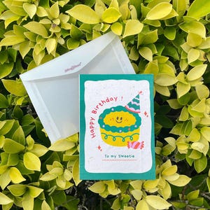 d'anniversaire à planter avec graines de zinnia | fleurs sauvages biodégradables qui respecte l'environnement | Cadeau durable fait main