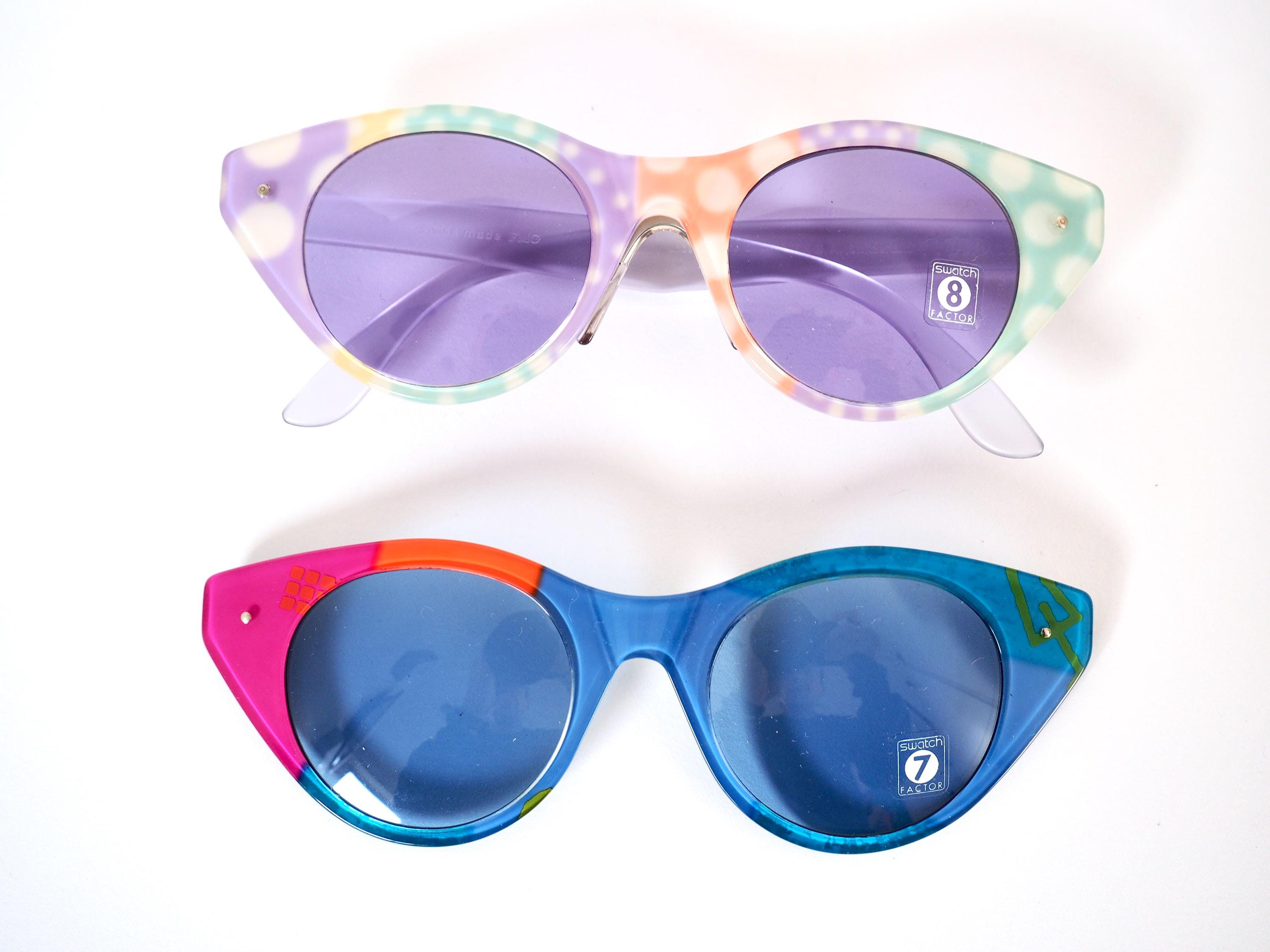 Swatch Polka Dot Sunglasses Vintage 90s Swatch Eyes Sunglasses – Color Block & Polka Dot  main image 4