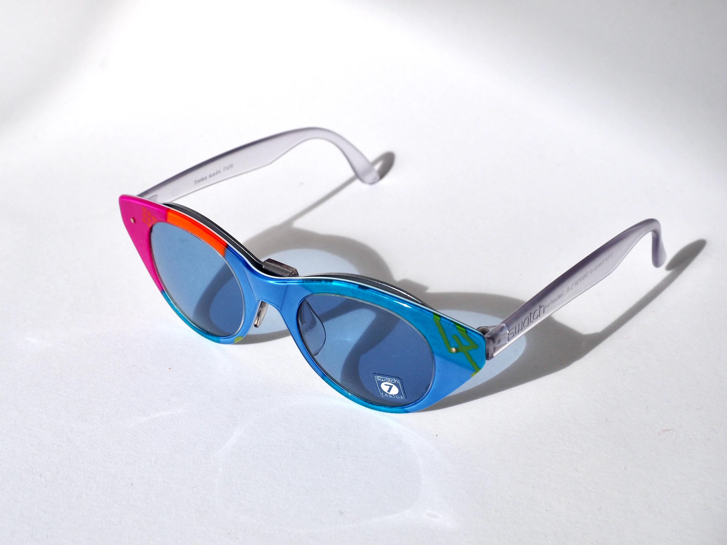 Swatch Polka Dot Sunglasses Vintage 90s Swatch Eyes Sunglasses – Color Block & Polka Dot  main image 3