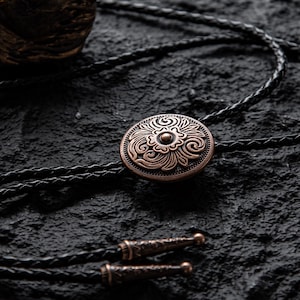 Retro Bolo Tie, Wedding Bolo Tie, Copper Bolo Ties, Men&#39;s Bolo Tie, Gift for Boy, Festival Rodeo Jewelry, Party Accessories