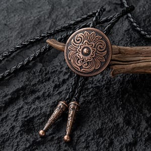 Bolo Tie, Wedding Bolo Tie, Copper Bolo Ties, Men Women Kids Bolo Tie, Gift for Boy, Festival Rodeo Jewelry, Party Accessories