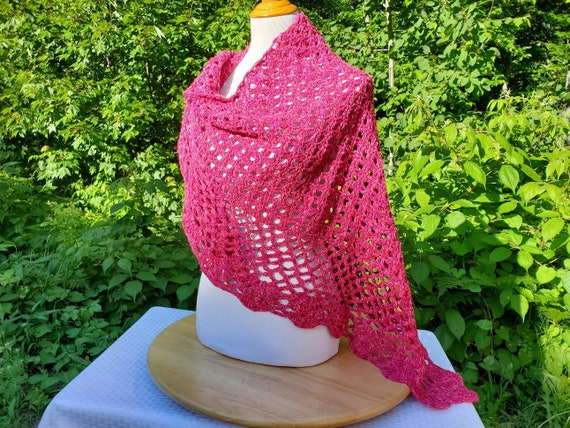 Wedding shawl, Valentines gift, handmade crochet wrap, bridesmaids dress accessory, gift for her, county wedding attire, summer wedding, RTS