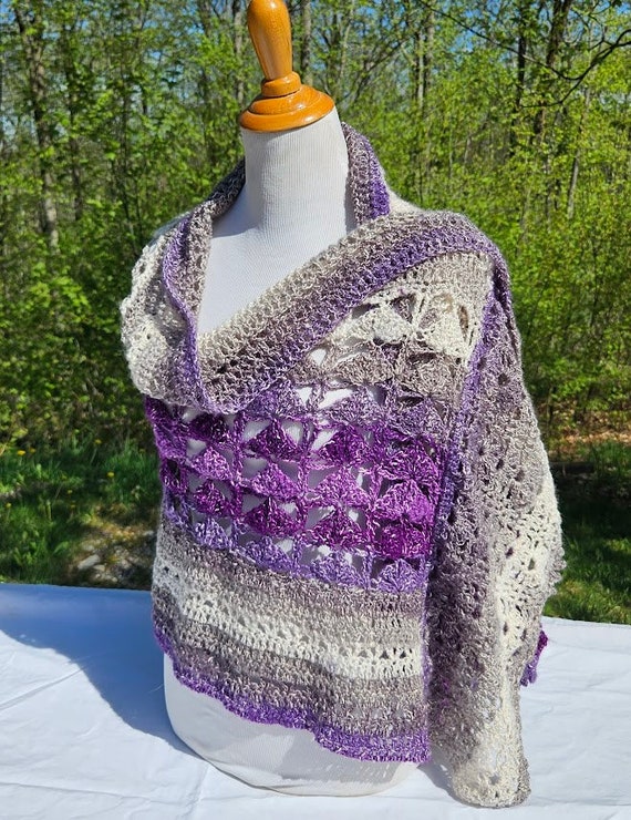 Crochet shawl, bridal accessory, butterfly shawl, Mothers Day shawl, openwork lace shawl, beach summer wedding, prom dress wrap, RTS